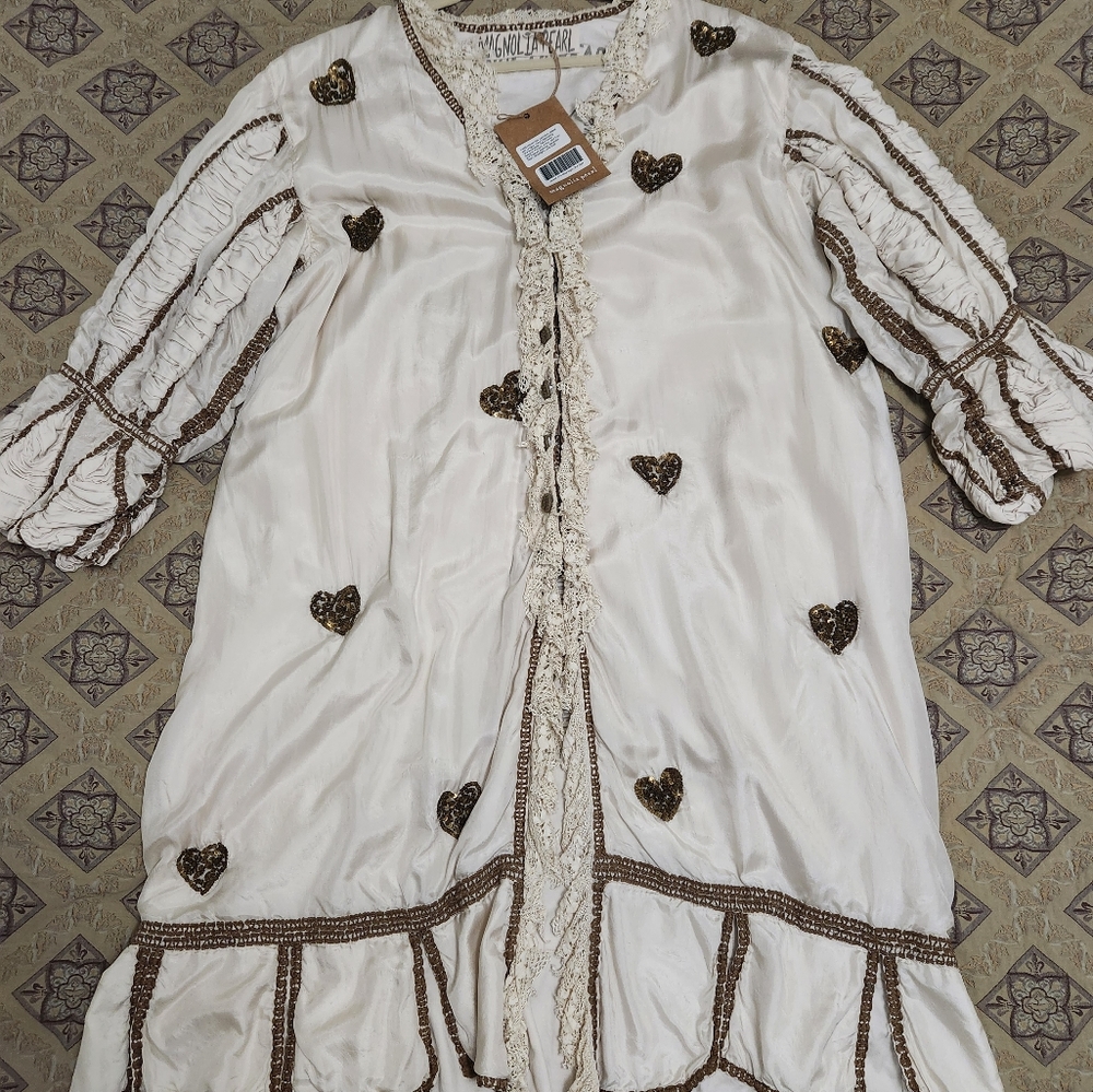 Magnolia Pearl Silk Monique Jacket Moonlight